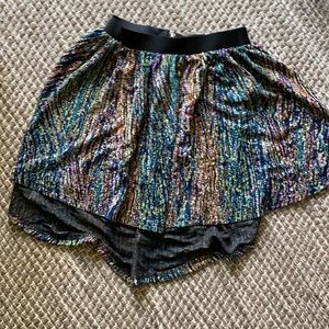 Float high low skirt